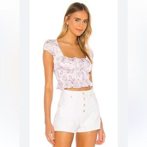 Majorelle Pegasus Floral in Purple Riviera Top size Small